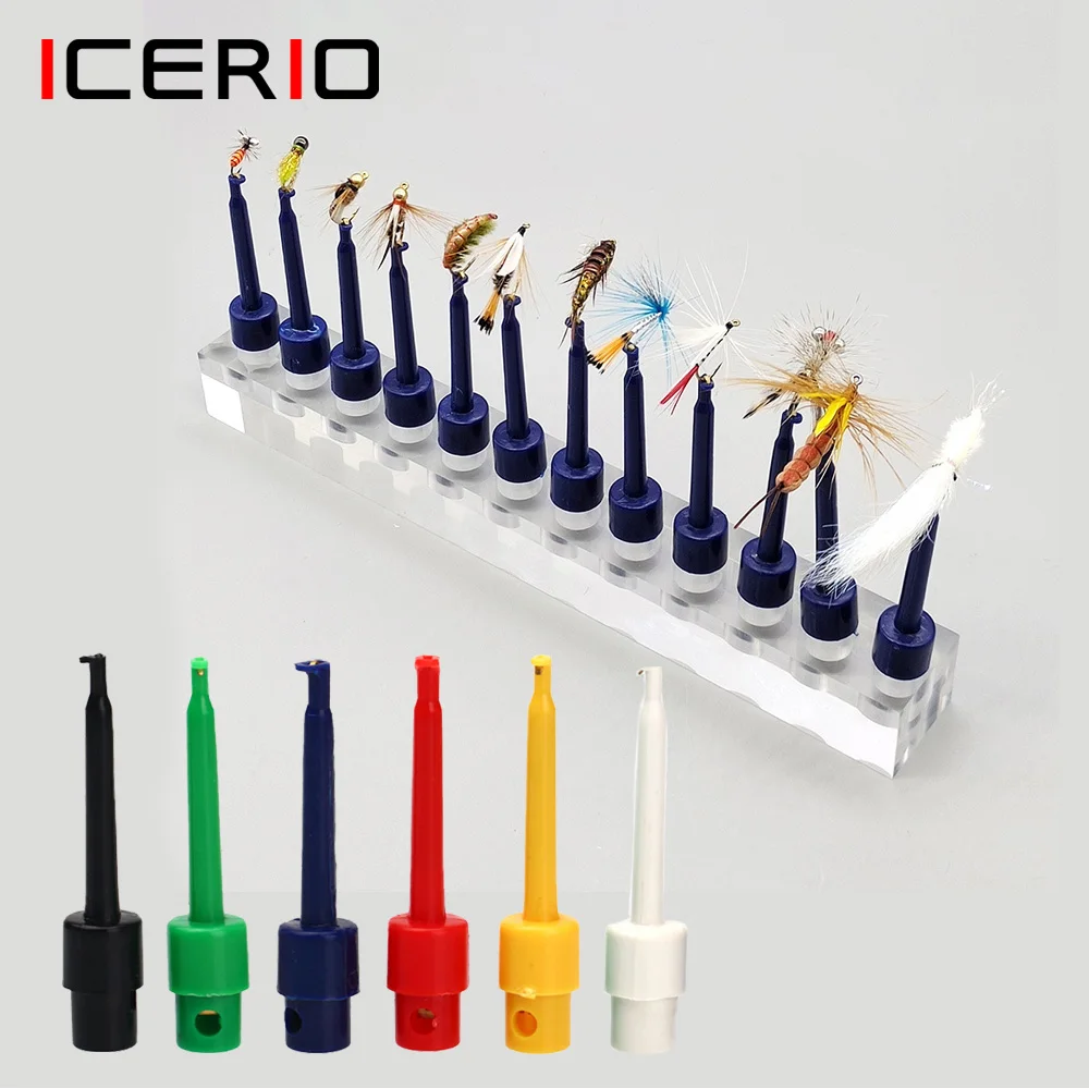 ICERIO-Crystal-Acrylic-Stand-Holder-Shelf-For-Fishing-Flies-Display ...