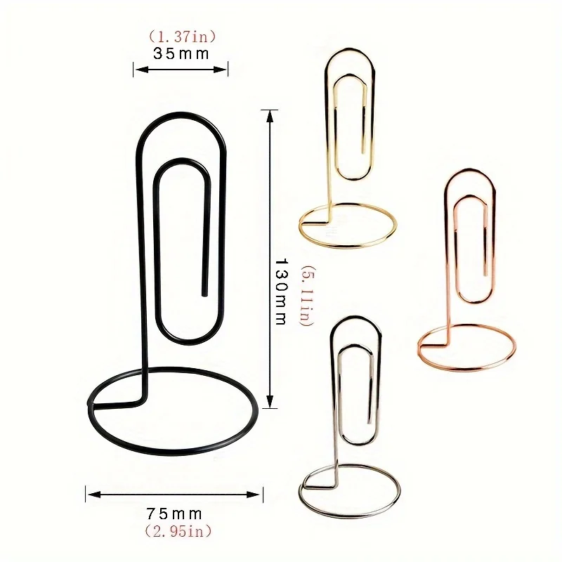 1pc Golden Rose Desktop Sticky Note Clip-Creative DIY Decorative Metal Name Card Photo Clip for Desktop Supplies Desk
