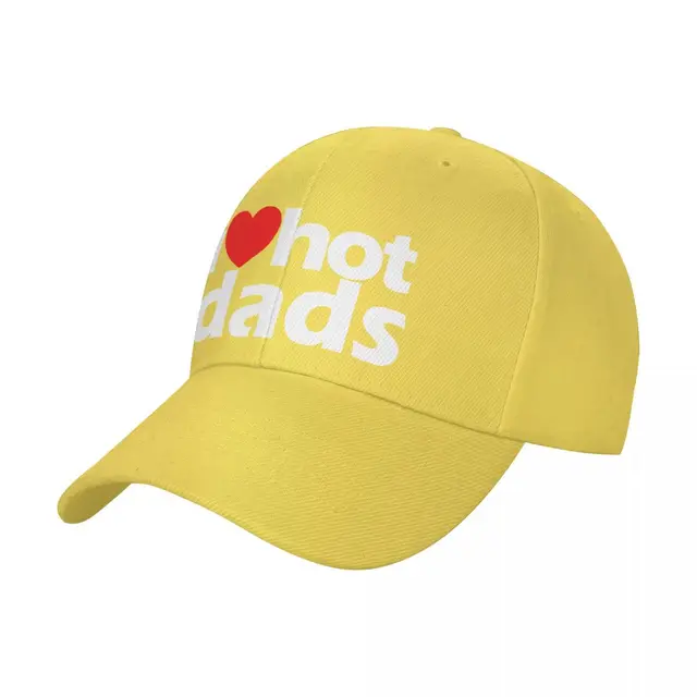 I Love Hot Dads Baseball Cap Men Women 