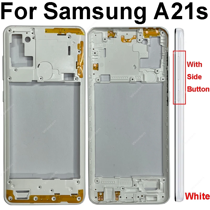 Middle Frame For Samsung Galaxy A21S A217 A217F A31 A41 A51 A71 A315 A415 A515 A515 A715 Housing Center Cover With Side Button — view 2