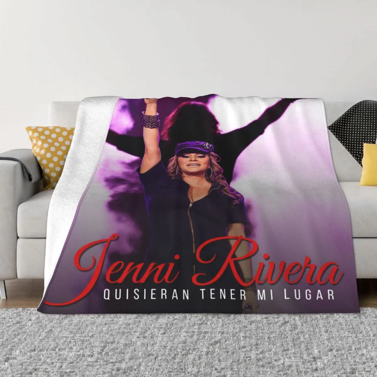 Janni Riva Latin Singer Velo Cobertor, Leve Para Cama, Colchas De Carro, Respiracel, Primavera, Outono