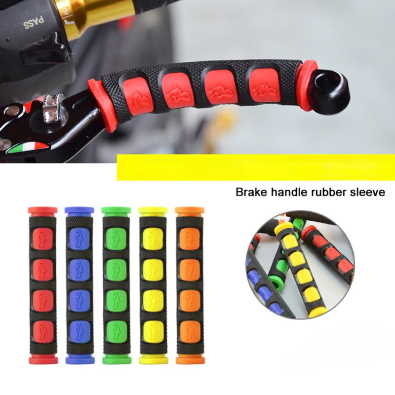 

Soft Anti-Slip durable Brake Handle Silicone Sleeve Motorcycle Bicycle Protection Cover Protective Handlebar Accessories