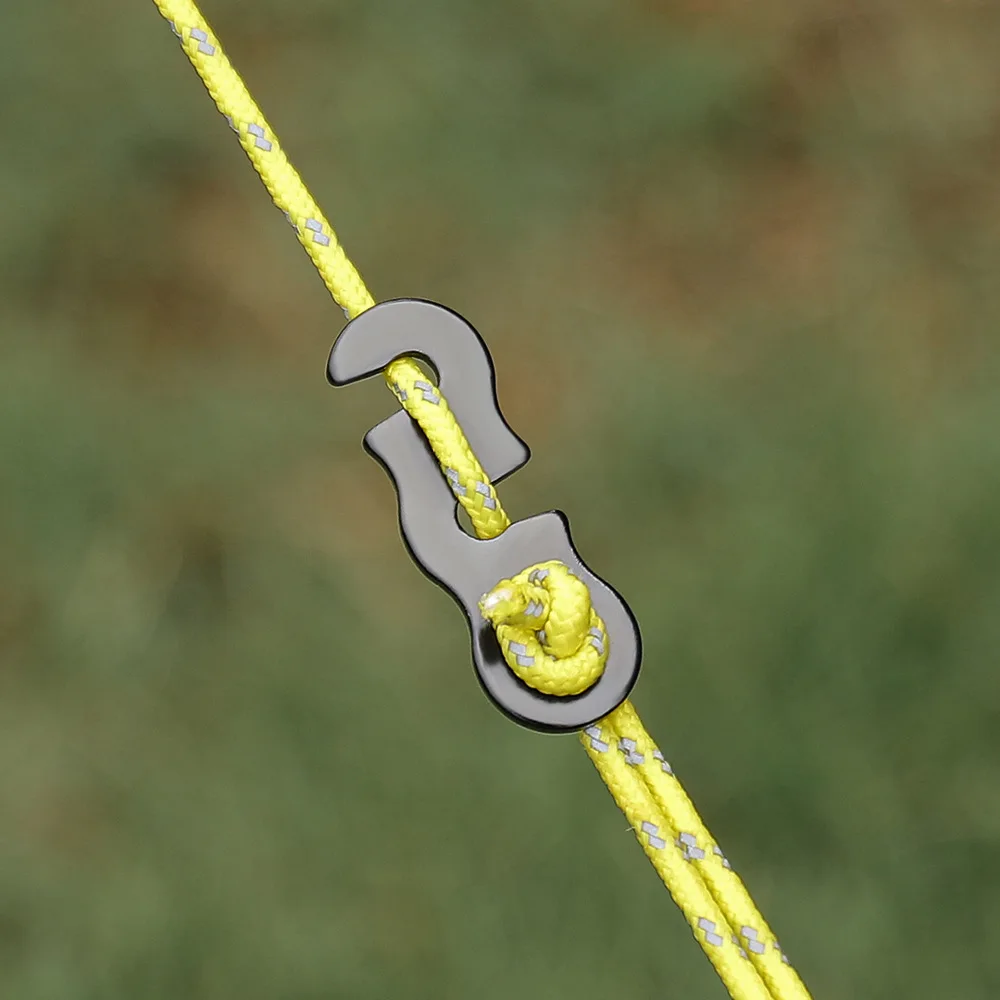 Camping Tent Accessories Adjustable Tent Rope Buckle S-type Tensioner Fastening Kit Outdoor Camping Tent Fixed