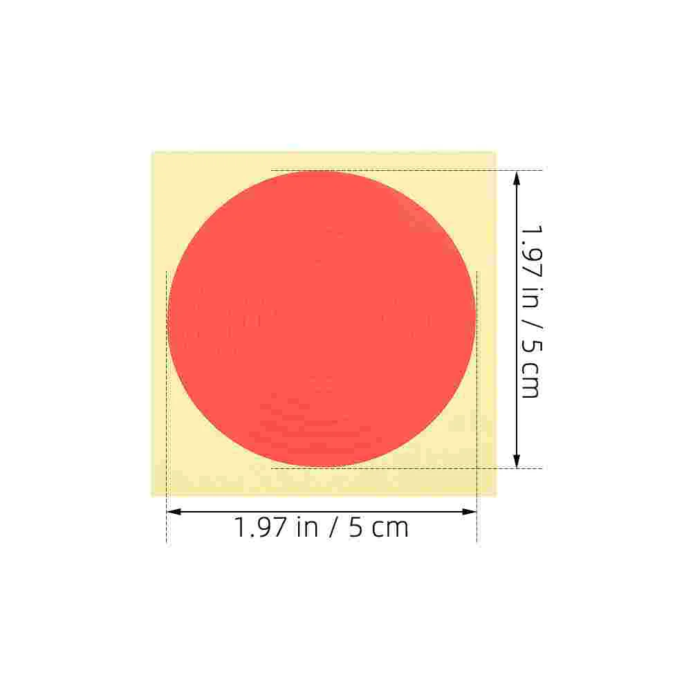 Pressure Gauge Identification Sticker Adhesive Warning Labels Reflective Circle Gauges Safety Roadway Traffic Signal 15 Pcs