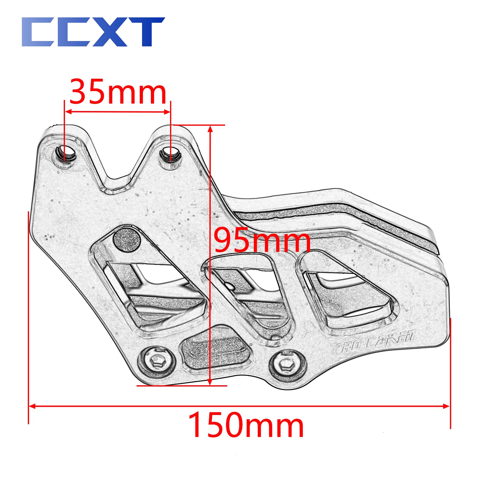 CNC Motorcycle Chain Guard Chain Guide Guard Protector For Honda CRF250L CRF300L RALLY CRF250M CRF125F CRF230F CRF250F 2003-Motocross Universal