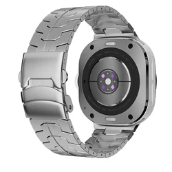 Premium Stainless Steel Watch Strap - Ultra 47mm Metal Bracelet for Galaxy Ultra 47mm (Silver)