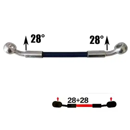 Universal Motorcycle Stainless Steel Braided Brake Hose AN3 Reinforced Front Rear Hydraulic Scooter Brake Clutch Pipe M10 Banjo - Image 8