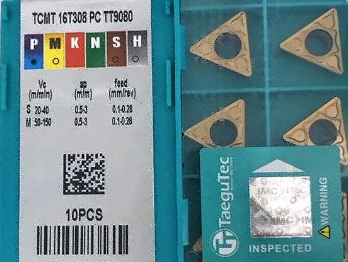 ORIGINAL 10PCS CARBIDE INSERT TCMT 16T308 PC TT9080 AliExpress