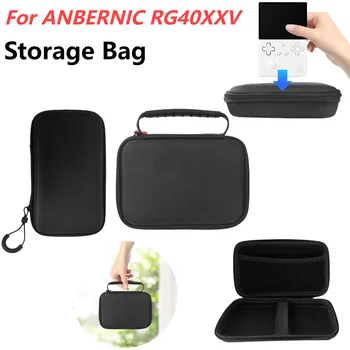 For ANBERNIC RG40XXV EVA Hard Carrying Case Shockproof Travel Storage Bag with Mesh Bag Anti-scratch Game Console Case