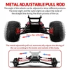 70KM/H 1:10 High-SpeedRemote Control Drift Racing Car 2.4G 4WD Alloy Metal Auxiliary Wheel 4WD Lighting RC Truck Car Toys  Model 4