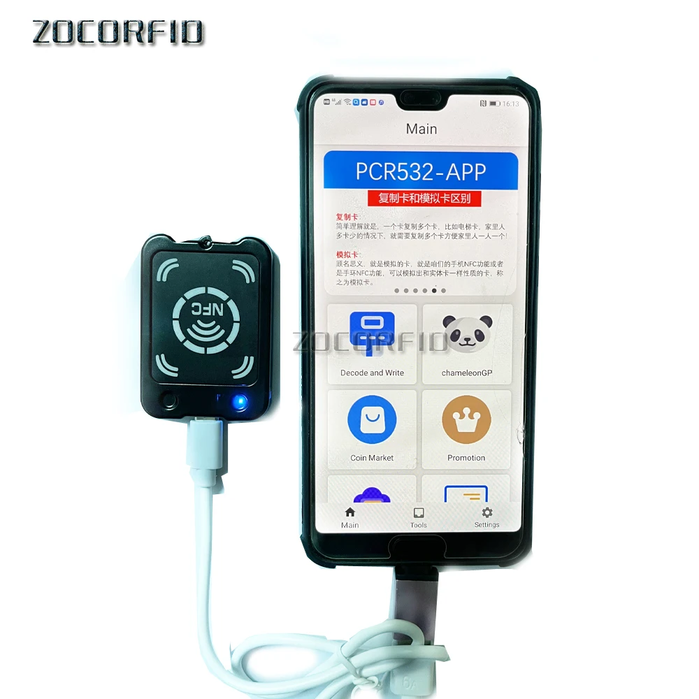 Mini532 Essere Migliore App 13.56Mhz Programmatore Criptato Lettore Di Schede Rfid Fotocopiatrice Nfc Smart Card Decoder Duplicatore