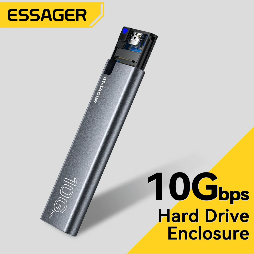 Essager Disco Rigido Esterno Ssd Portatile 4Tb Usb 3.1/Type-C Hard Disk 10Gbps Archiviazione Ad Alta Velocità Per Laptop/Desktop/Mac/Telefono/Ps5