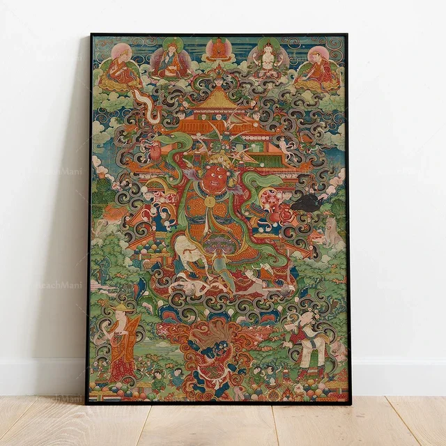 Antik budist tarihi posterler Burma Nepal Vajrayogini Tibet hindistan tayland gelen buda kutsal yazılar duvar dekor baskı