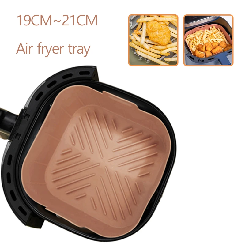 SiliconeMoldsforAirFryersAirfryerTrayReusableAirFryerBasket