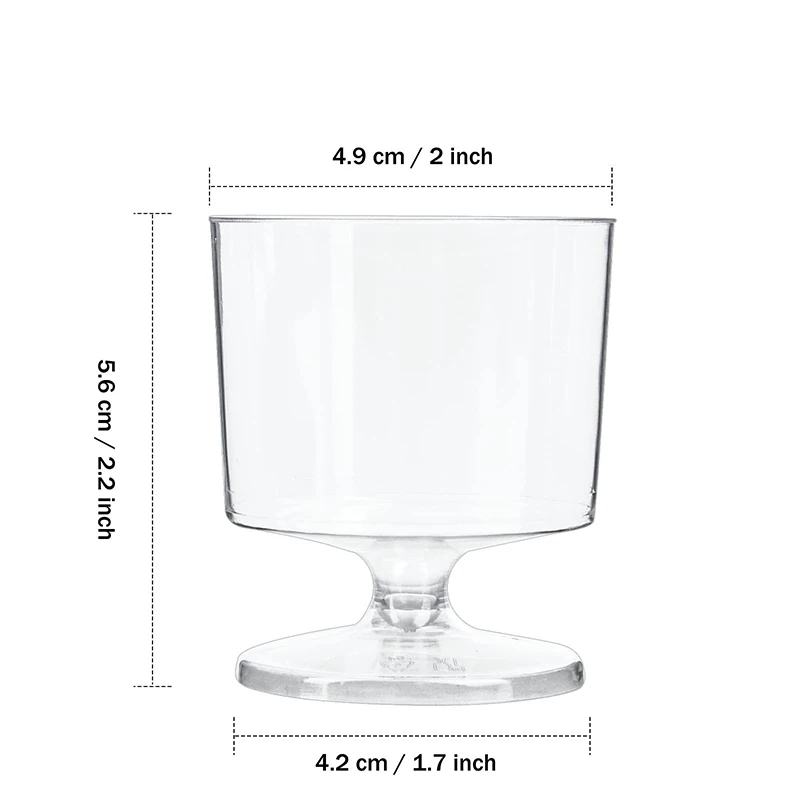 일회용 디저트 컵, 젤리 컵, 일회용 플라스틱 컵, 투명 무스 젤리 요구르트 컵, 베이킹 도구, 식품 용기, 10 개