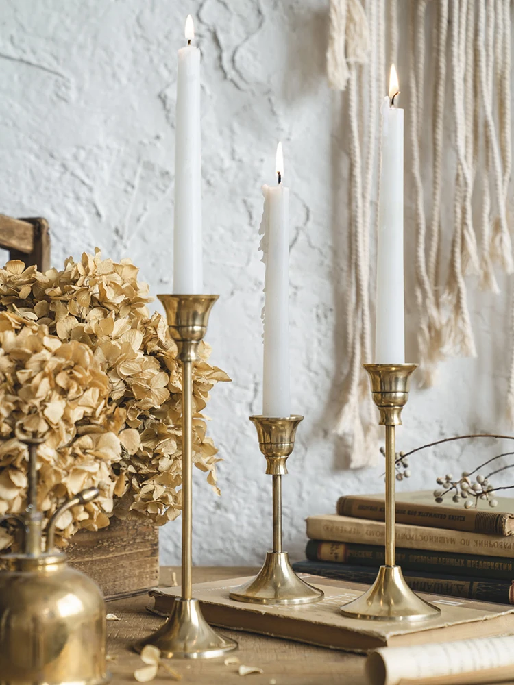 

Romantic Golden Candle Holder Elegant Wedding Table Centerpiece Candle Holder Nordic Dinner Porta Velas Home Decoration