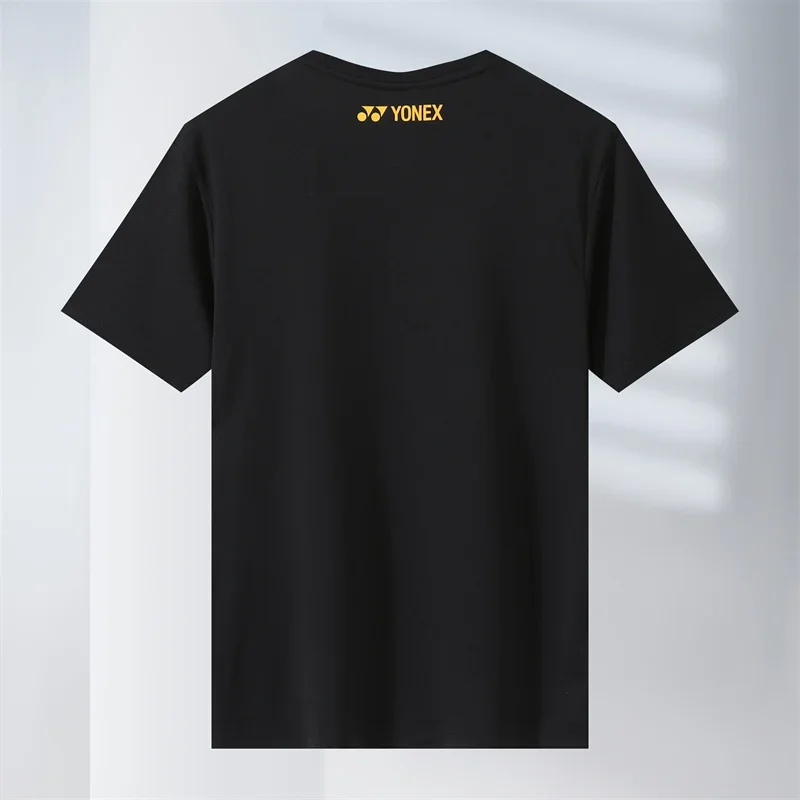 YONEX New Men's and Women's Badminton Wear Tops Short Sleeve Quick Dry Sweat-absorbent Breathable Training Suit T-shirts