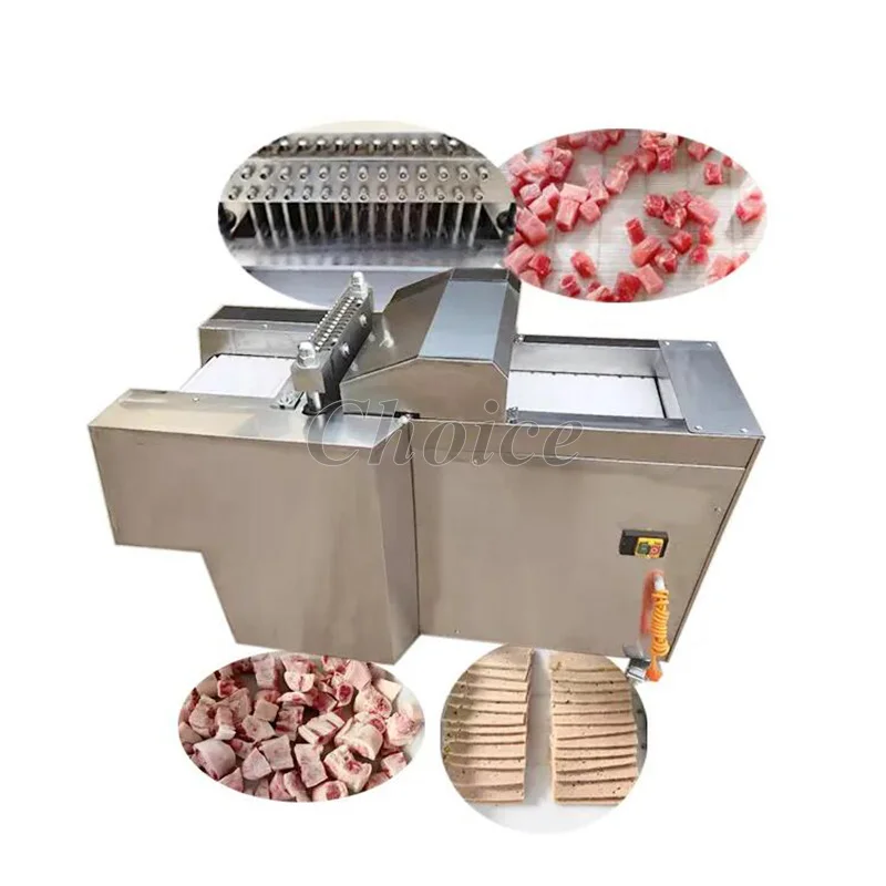 

Commercial Frozen Duck Beef Pork Cube Cutter Big Meat Dice Cutting Machine Meat Cube Dicer Electric Bone Chicken Dicing Maker