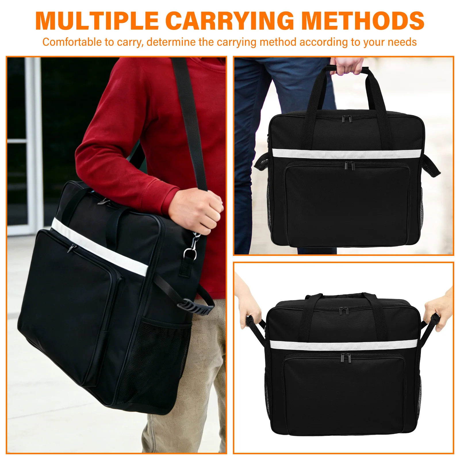 Slushie Machine Bag Oxford Cloth Waterproof Carrying Bag with Shoulder Strap and Pockets Fruit and Vegetable Mixer Dust Cover