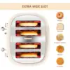 4 Slice Wide Slot Bread Toaster Good Motor To Bake Evenly Reheat 7 Level Shade Toaster 3