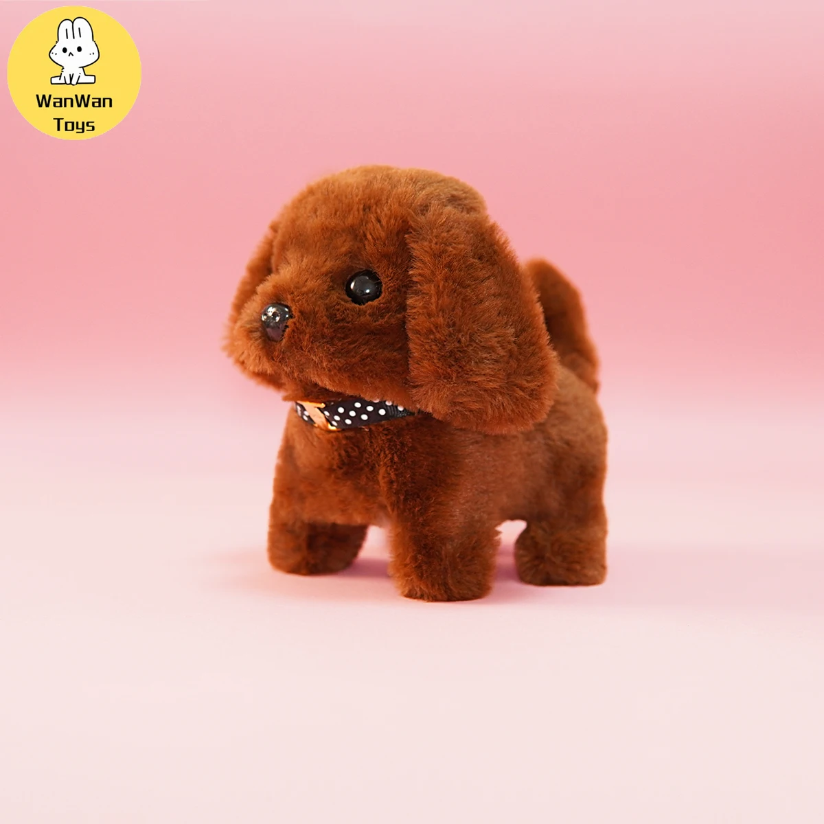 Realistic Plush Simulation Intelligent Puppy Children's Toy Walking Barking Electric Machine Pet Dog Toddler Christmas Gifts