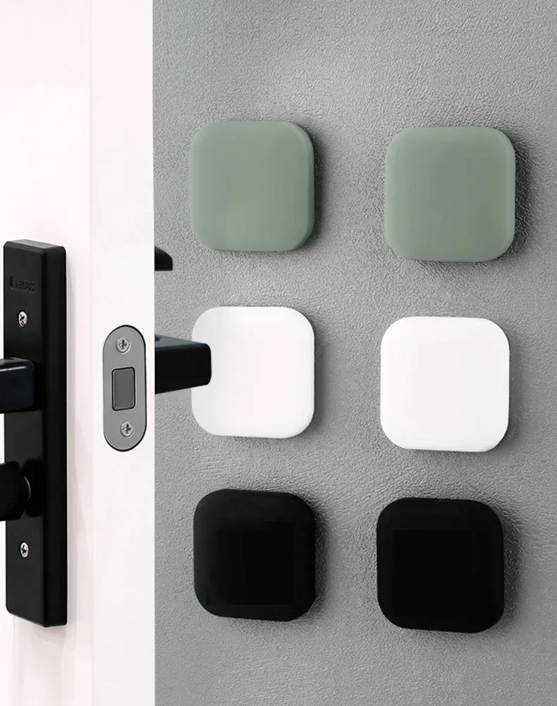 Silicone Door Stopper Handle Bumpers Self Adhesive Mute Sticker Round Square Wall Protector Pad door stopper silicone door stopper door stopper bumpers silicone rubber bumpers silicone door sticker