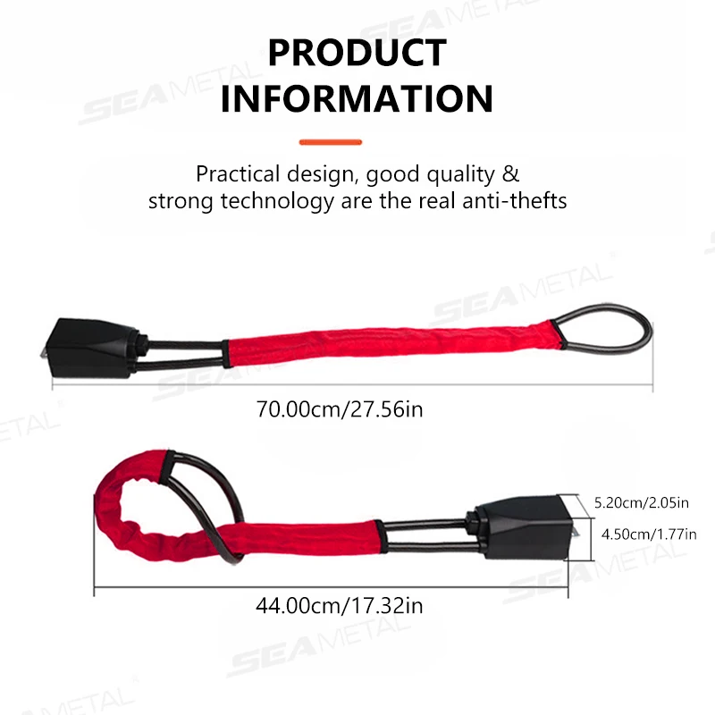 Heavy Duty Universal Car Steering Wheel Lock - Enhanced Anti-Theft Security Device
