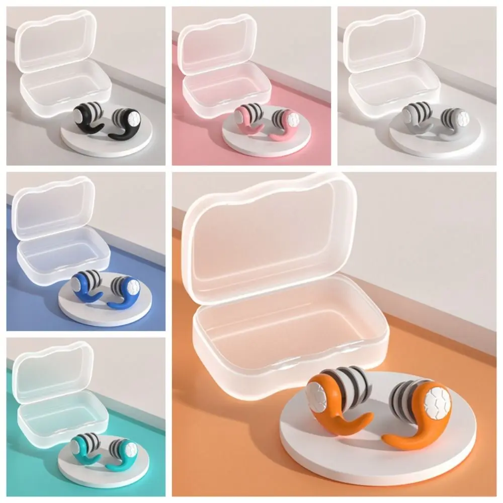 

1Pair Silicone noise cancelling and swimming earplugs Waterproof Tapones Para Dormir Earplugs