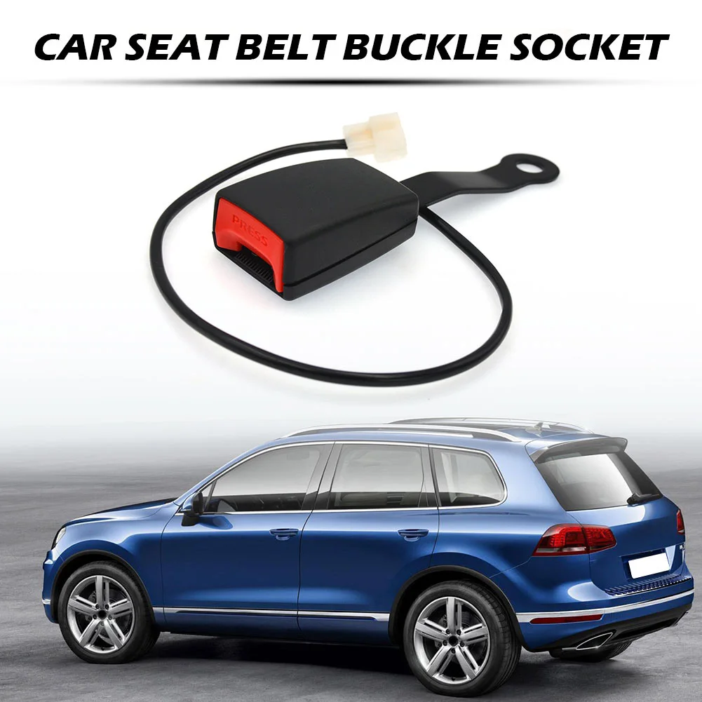 Universal Car Seat Belt Cam Lock Safety Seatbelt Buckle Socket Plug Connector