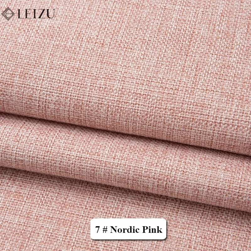 Home Textile Fine Linen Sofa Cloth Thickened Solid Color Fabric for DIY Sewing Sofas Covers, Tablecloth,Pillows,Curtain 50x150cm - 5
