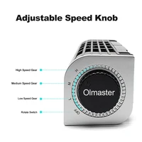 Olmaster CF-1691 USB Cooling Fan Laptop Pad Stand Fan Notebook Computer Phone Cooler Horizontal Axis Fan Bracket Black Cooler - Image 4
