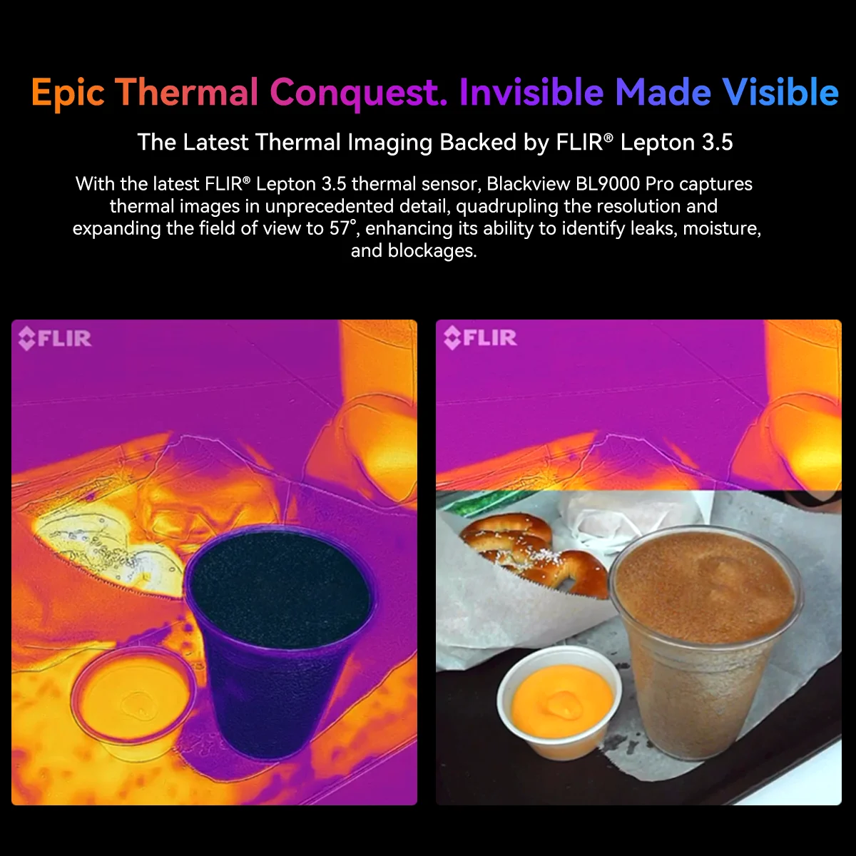 [World Premiere] Blackview BL9000 PRO 5G Rugged Phone 6.78'' 24GB 512GB Thermal Imagin FLIR® 8800mAh Android 14 Smartphone NFC