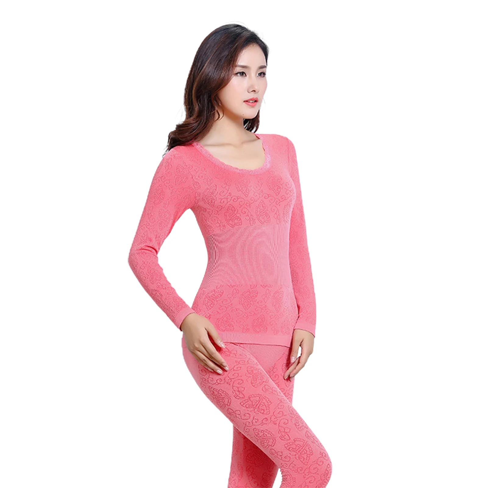 2023 Autumn and Winter Thermal Underwear Set Antibacterial Constant  Temperature Seamless O-neck Underwear Thermal Women Clothes - AliExpress
