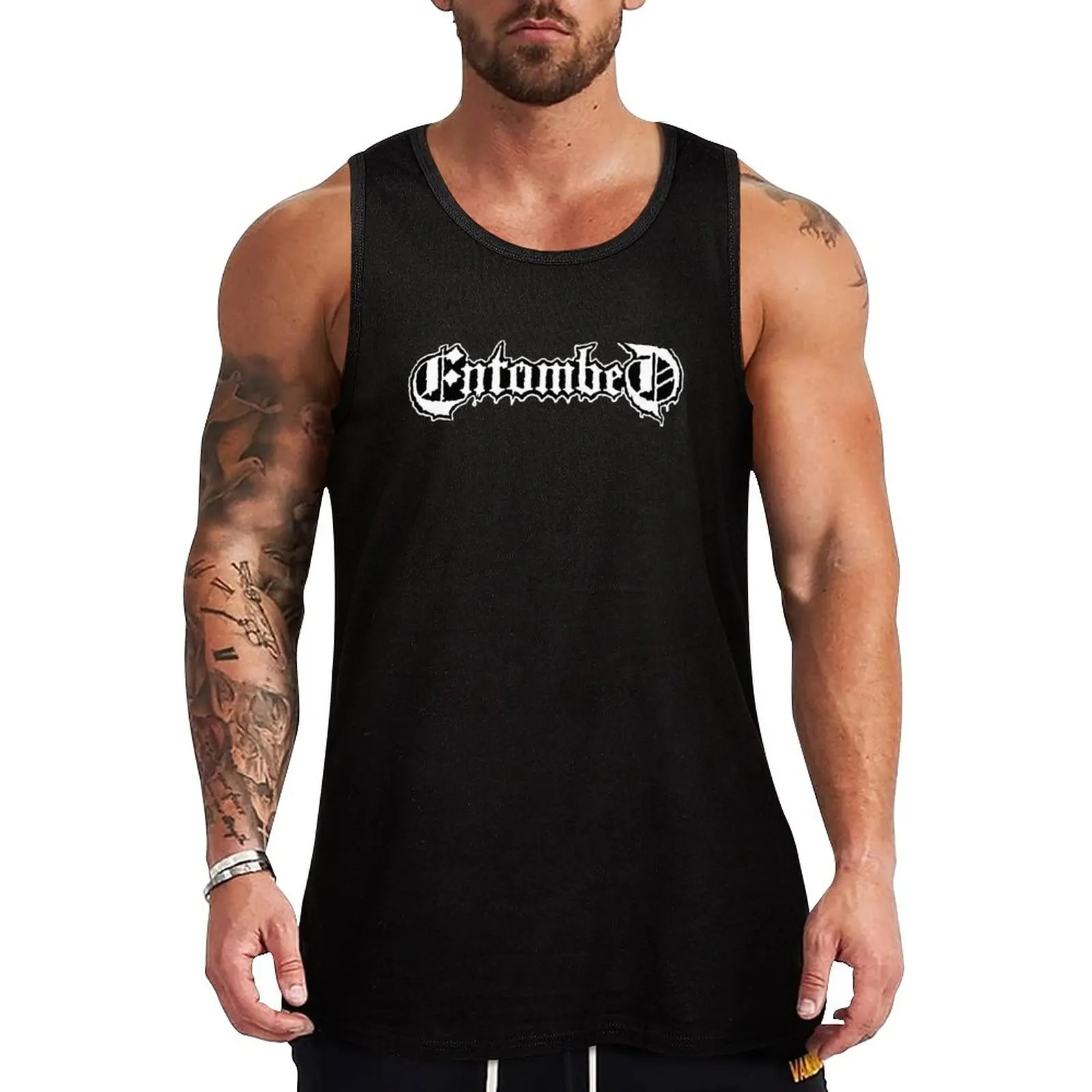 

New Entombed Tank Top gym clothes for man gym Men's t-shirts