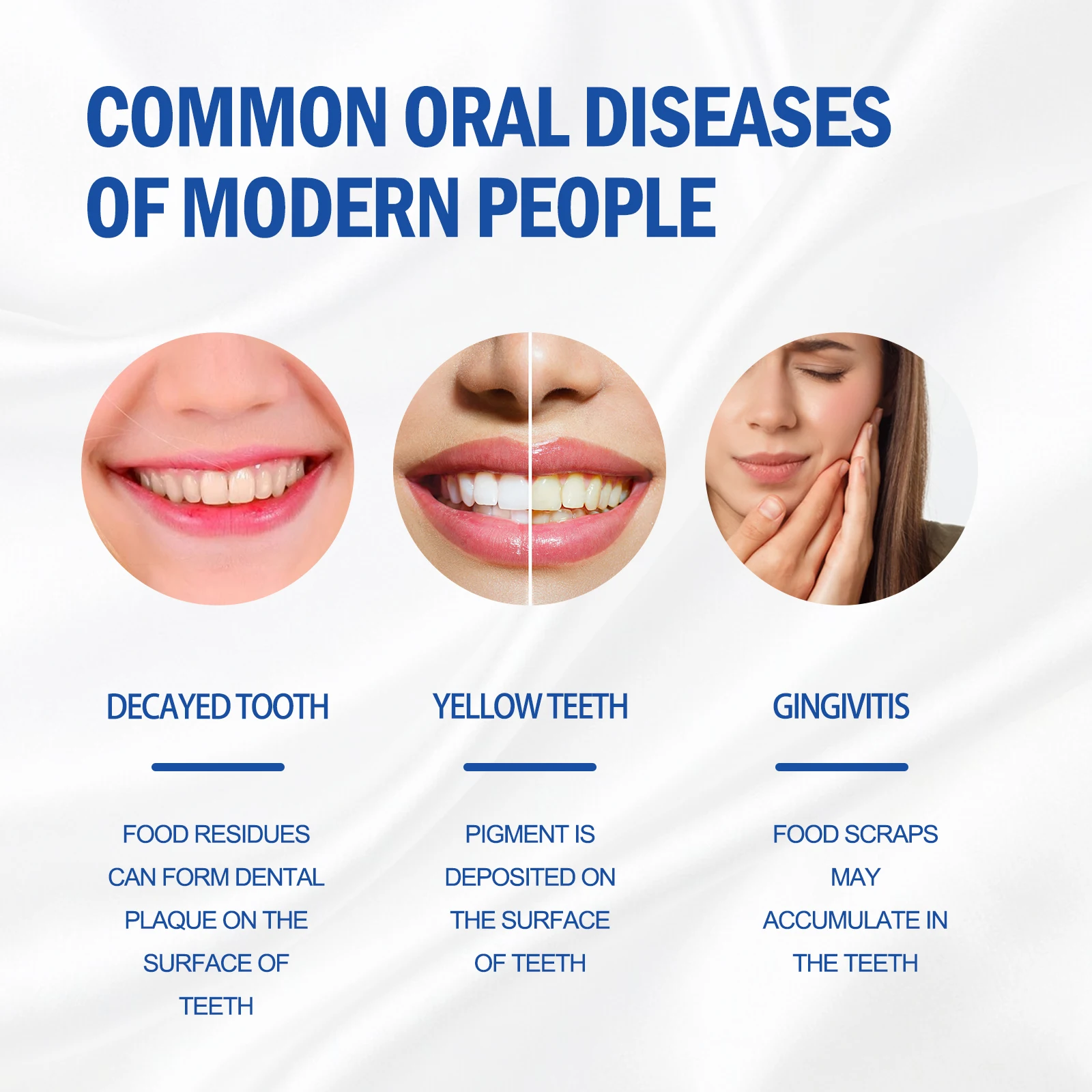 Teeth Whitening Powder Remove Plaque Stains Toothpaste Fresh Breath Protect Gum Health Deep Cleaning Tools Teeth Helthy Care