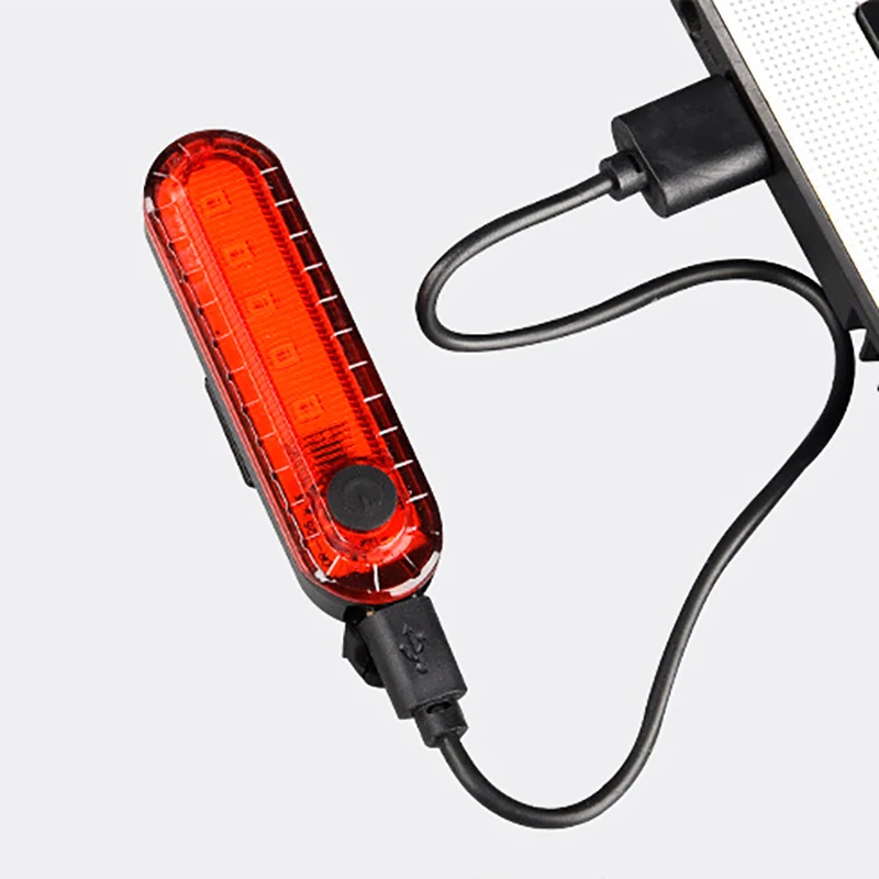 

1pc Universal Bicycle LED Tail Light 4 Modes USB Rechargeable Night Cycling Warning Light Bike Ultra Bright Front Rear Taillight