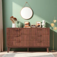 Комод Comanlai с 6 ящиками, комоды и комоды для спальни, деревянный шкаф для хранения вещей для спальни, гостиной, прихожей