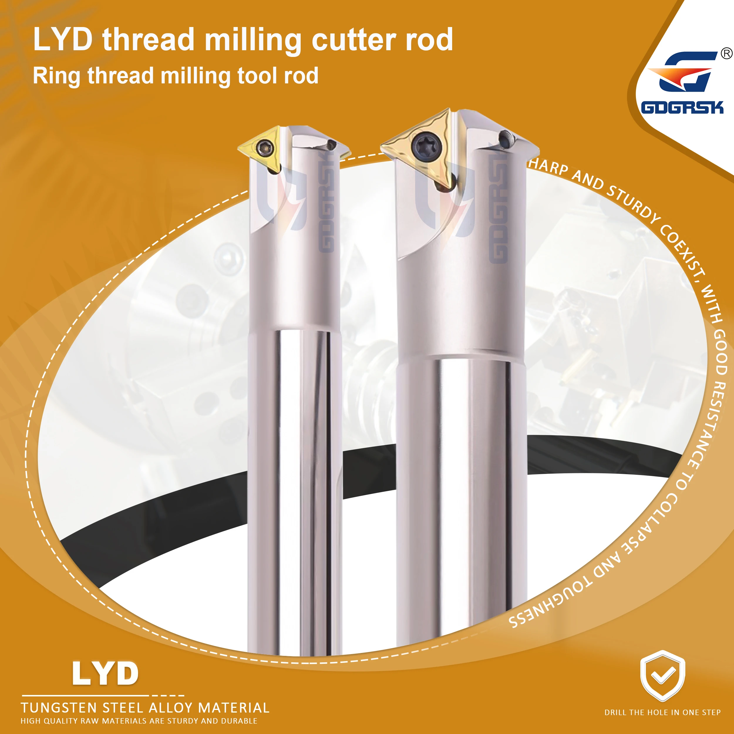 LYD Thread Milling Cutter Rod M30 M36 M42 M48 M64 Lifting Ring Thread ...