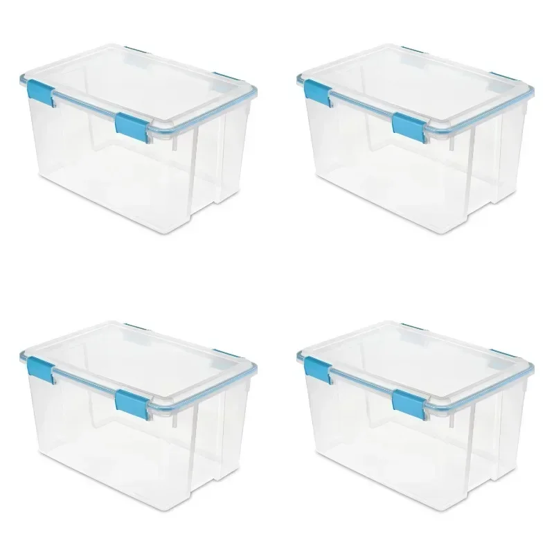 

Sterilite 54 Qt. Gasket Box Plastic, Blue Aquarium, Set of 4