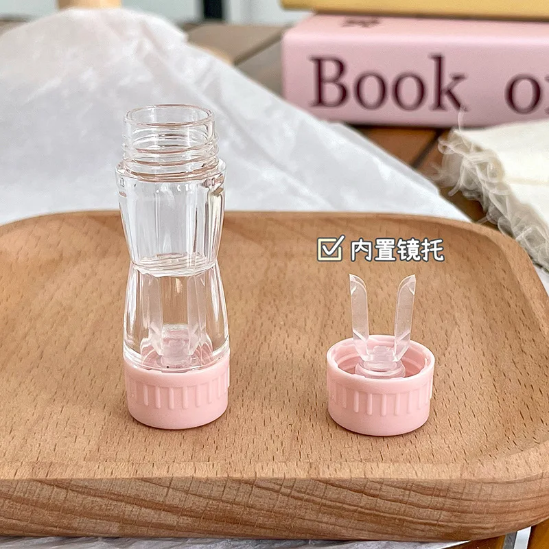 6 RGP 렌즈 컨테이너 여성 INS 콘택트 렌즈 케이스 남성 컬러 콘택트 렌즈 보관함 휴대용 여행 세트