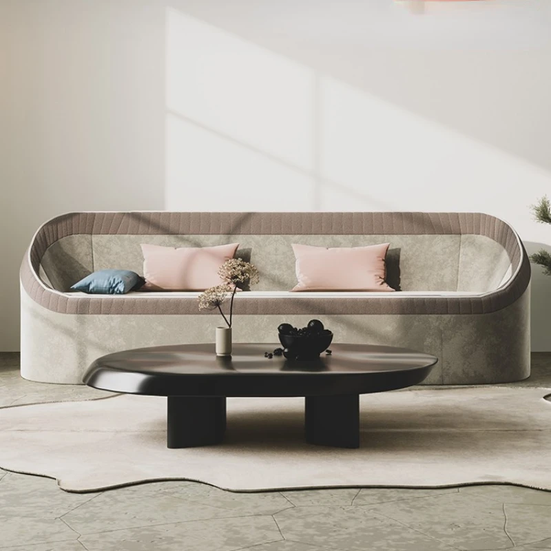 

Small Apartment Living Room Modern Minimalist Fabric Sofa