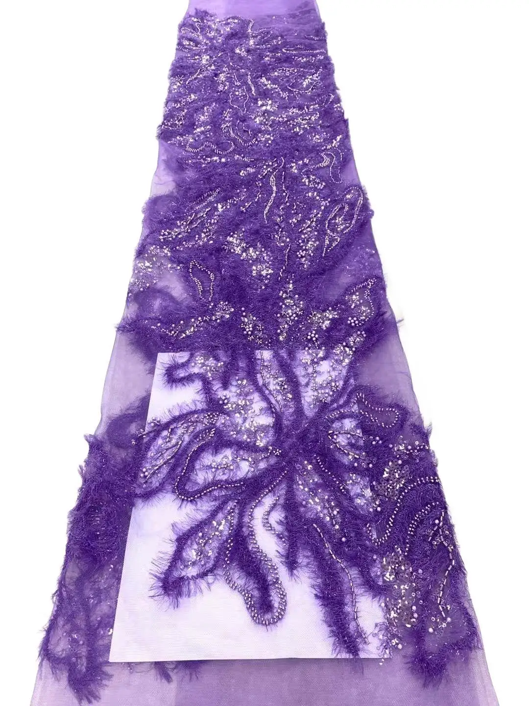 

Latest Classic High Quality Elegant Very Soft Tulle Mesh Lace with Stones lace Fabric For Party Dress NN3782_V