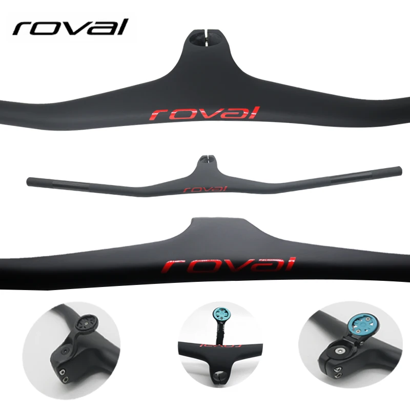 T1000 Carbon Mtb Handlebars And Stem 28.6mm-17Degree Carbon Integrated Handlebar Mountain Bike 660-800 60-110mm Bicycle Parts