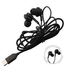Premium High - Quality Type C Wired In - Ear Headphones with Subwoofer (1x)