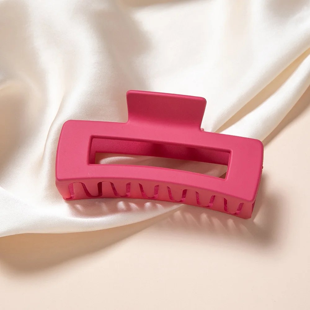 Square Claw Clips, Big and Small Neutral Rectangle Hair Non-slip Matte Large Clips for Women,Strong Hold jaw clip Thick Thin