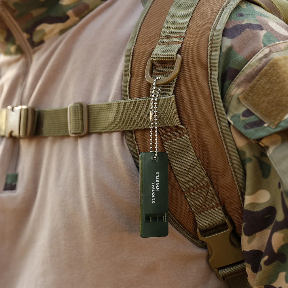 Description Picture 6 of item3-Frequency Whistle High Decibel Survival Whistle Keychain Portable Camping Hiking Emergency Survival Whistle Outdoor Tools