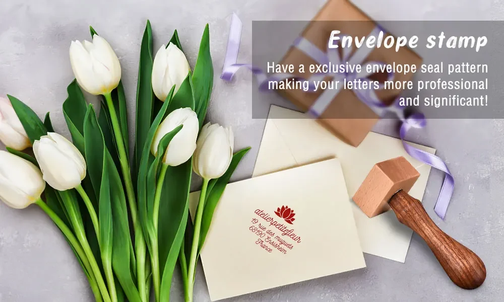 Custom Rubber Stamp for Cup – Personalized Wooden Handle Seal with Clear Logo – Ideal f... - SKU CRS12353 - UGI Packaging