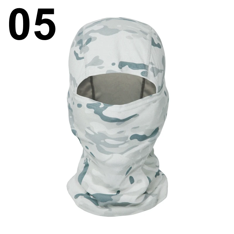 white skully hat Multicam Camouflage Balaclava Cap Full Face Shield Cycling Motorcycle Skiing Airsoft Paintball Protection Tactical Military Hat woolen cap for men Skullies & Beanies