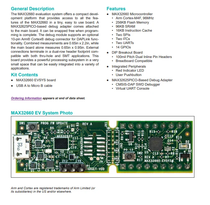 MAX32660-EVSYS# Assessment Board, Max32660 Darwin MCU, ultra-low power,  wearable, Internet of things - AliExpress