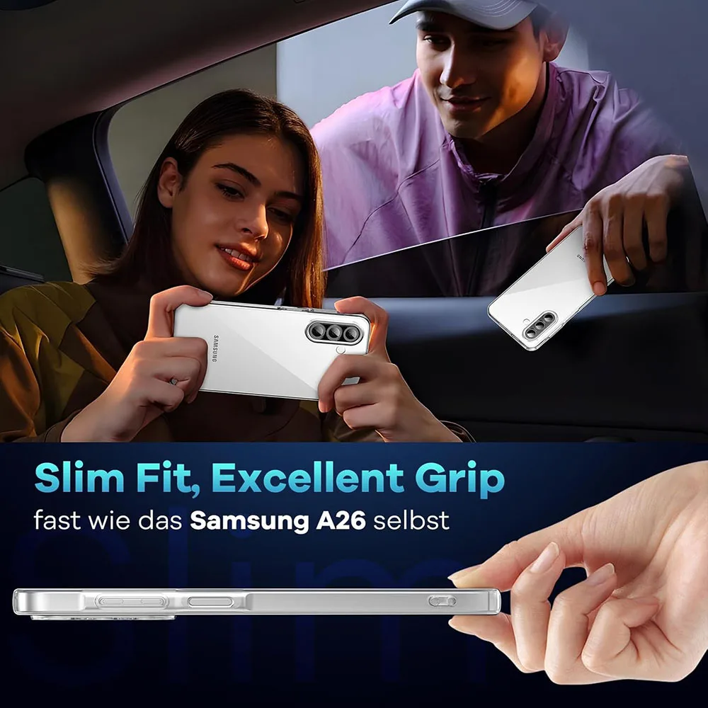 Shockproof Transparent Silicone Case - Ultra Thin Clear TPU Cover